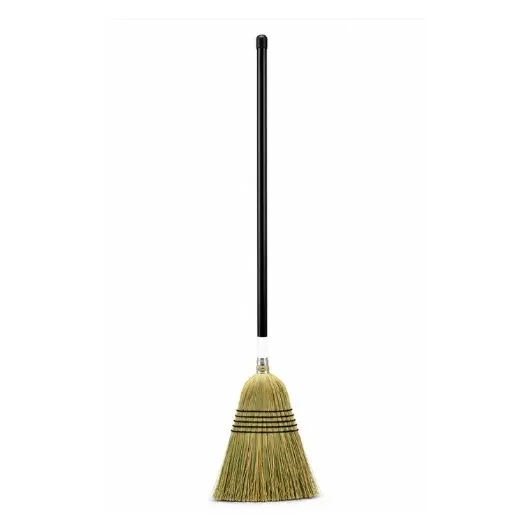Medium Duty Corn broom. 5 Green strings. 12/Case